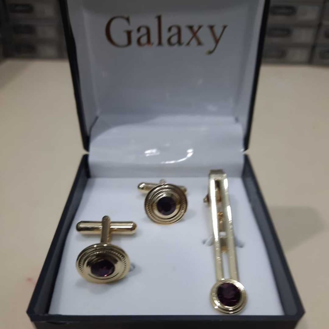 Galaxy Cufflink & Tie Pin Gift Set