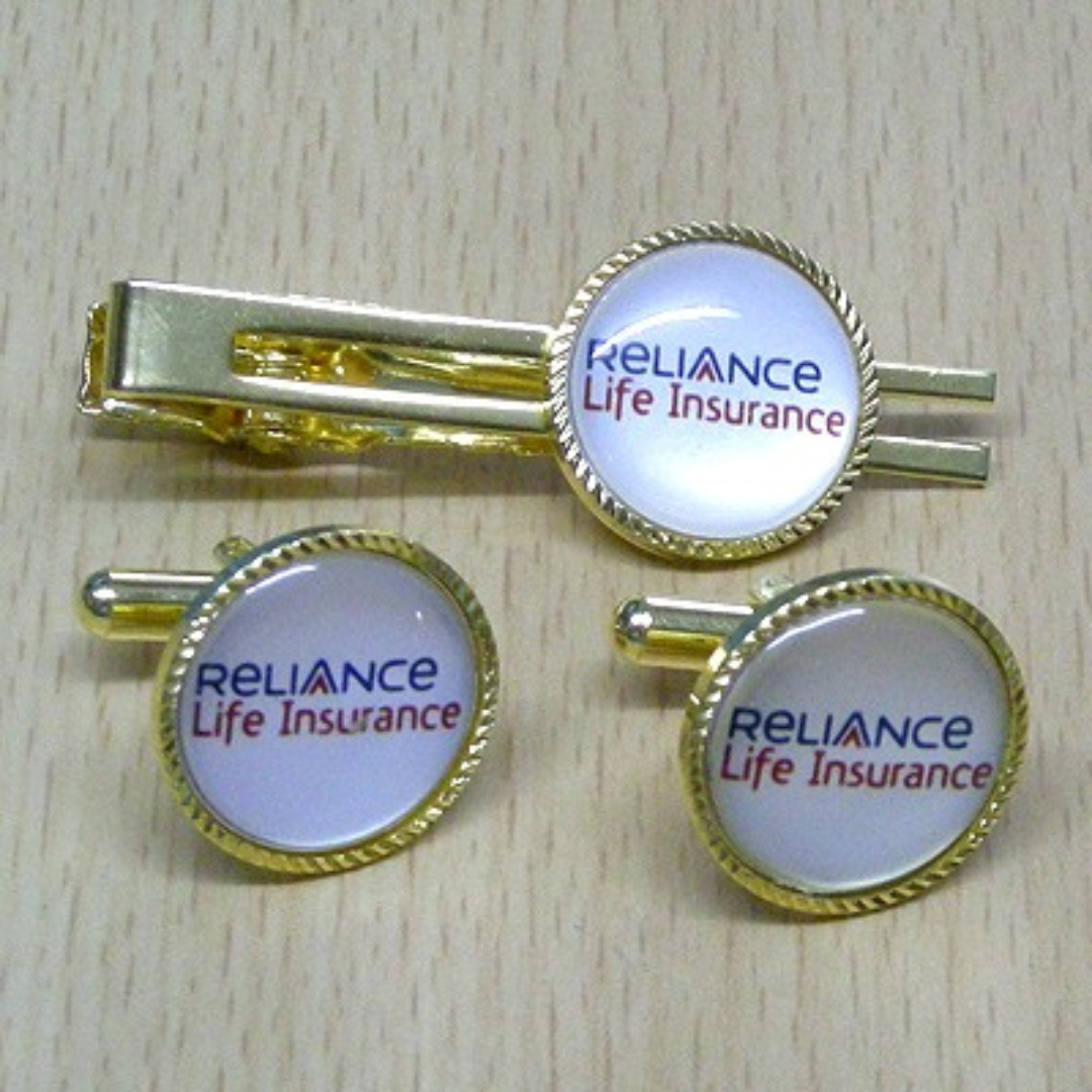 Reliance Life Insurance Cufflink & Tie Pin Gift Set