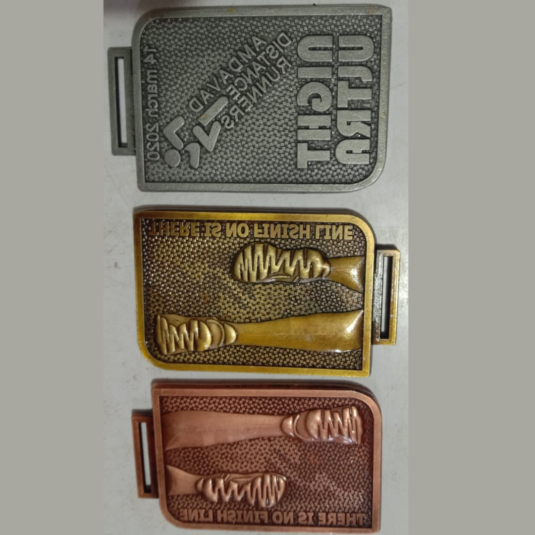 Premium Night Ultra Commemorative Medal Set – AMDAVAD Distance Runners Series